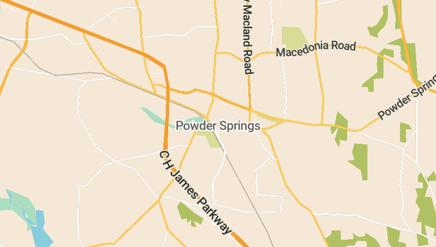 Map of Powder Springs, GA